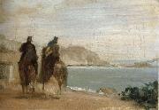 Edgar Degas Promenade beside the sea oil painting on canvas